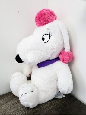 Peanuts Movie Build A Bear Snoopy's Girlfriend "FIFI" Plush Stuffed Dog 18"